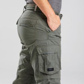 Forclaz Travel 100 Haki Modüler Kargo Erkek Outdoor Pantolon