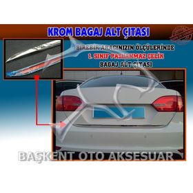 Ford B-max 2012 Üzeri Krom Bagaj Alt Çıtası