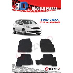Ford C-Max (5 Kisi) 2011+ Premium 3D Havuzlu Oto Paspas Bizymo