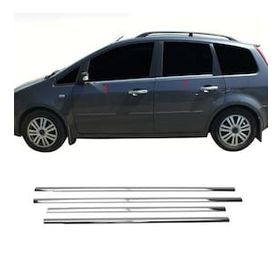 Ford C-Max Tk 2004-2010 Paslanmaz Çelik 4 Parça Krom Cam Çıtası