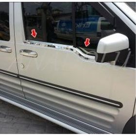 Ford Connect 2002-2009 Paslanmaz Çelik 2 Parça Krom Cam Çıtası