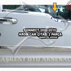 Ford Connect 2002-2009 Paslanmaz Çelik 2 Parça Krom Cam Çıtası