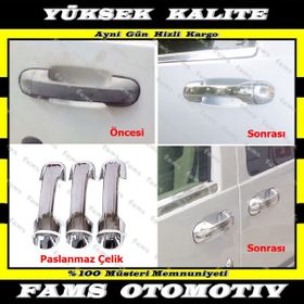 Ford Connect 2002 2014 3 Kapı Krom Kapı Kolu