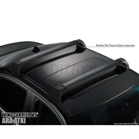 Ford Connect 2003-2014 Siyah Wingcarrier Ara Atkı