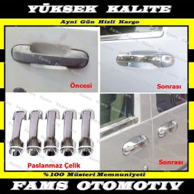 Ford Connect 5 Kapı 2002 2014 Krom Kapı Kolu