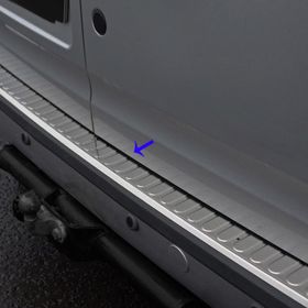Ford Connect Arka Taşlı 2009-2014 Krom Tampon Eşiği