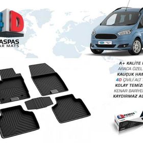 Ford Courier 4D 2014 ve Üstü Siyah Havuzlu Kauçuk Paspas