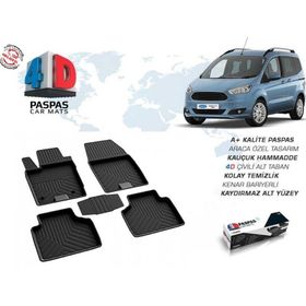 Ford Courier 4D 2014 ve Üstü Siyah Havuzlu Kauçuk Paspas