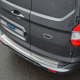 Ford Courier Arka 2014 Ve Sonrası Krom Tampon Eşiği