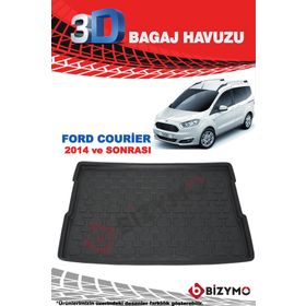 Ford Courier Combi 2014 Sonrası 3d Bagaj Havuzu