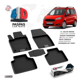 Ford Courier Profesyonel Havuzlu Ekonomik 4D Siyah Oto Paspası