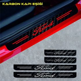 Ford Ecosport 4 Adet Karbon Kapı Eşiği Sticker
