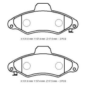 Ford Escort 1995/1999 1.1/1.3/1.4/1.6/1.8cc Arka Fren Kampana