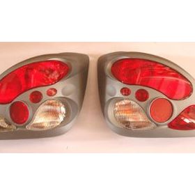Ford Fıesta-2000-2002 Modifiye Stop Sağ-Sol Set 2 Parça Gri-Kırmızı-Beyaz TYC Lamba