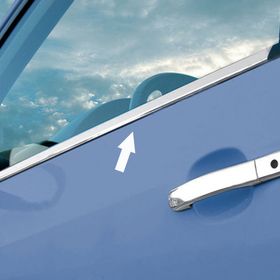 Ford Fiesta 2002-2008 4 Parça Paslanmaz Çelik Cam Çıtası