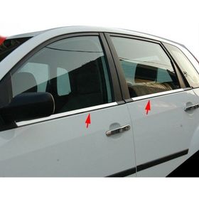 Ford Fiesta 2002-2008 P Çelik 4 Parça Krom Cam Çıtası