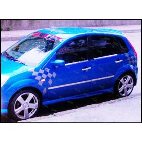 Ford Fiesta 2002-2008 P Çelik 4 Parça Krom Cam Çıtası