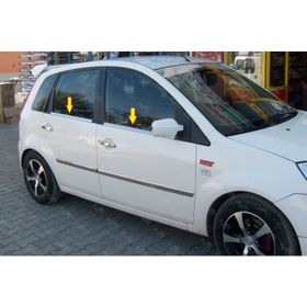 Ford Fiesta 2002-2008 P Çelik 4 Parça Krom Cam Çıtası