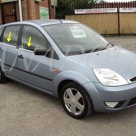 Ford Fiesta 2002-2008 Paslanmaz Çelik 4 Parça Krom Cam Çıtası