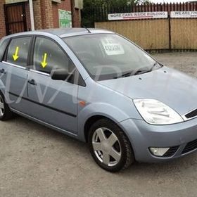 Ford Fiesta 2002-2008 Paslanmaz Çelik 4 Parça Krom Cam Çıtası
