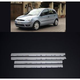 Ford Fiesta 2002-2008 Paslanmaz Çelik 4 Parça Krom Cam Çıtası