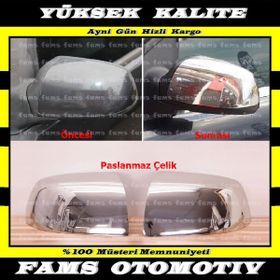 Ford Fiesta 2005-2008 Krom 2 Parça Ayna Kapağı