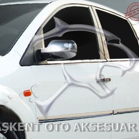Ford Fiesta 2006-2009 Krom 2 Parça Ayna Kapağı