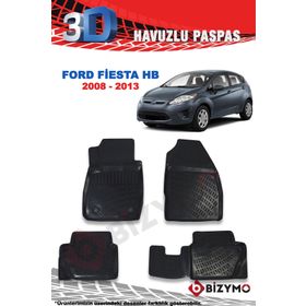 Ford Fiesta 2008-2013 Premium 3D Havuzlu Oto Paspas Bizymo