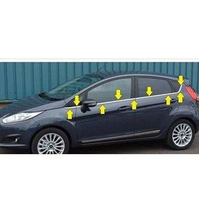 Ford Fiesta 2009-2017 8 Parça Krom Cam Çıtası