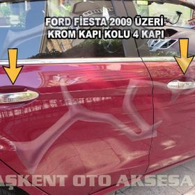 Ford Fiesta 2009 2017 Paslanmaz Çelik 4 Kapı Krom Kapı Kolu