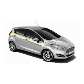 Ford Fiesta 2009-2017 Paslanmaz Çelik 8 Parça Krom Cam Çıtası