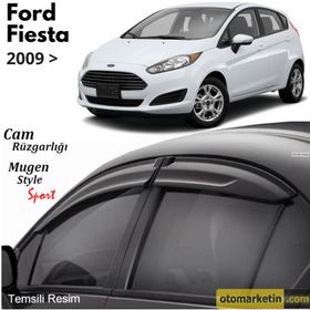 Ford Fiesta 2009 Mugen Cam Rüzgarlığı