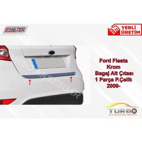 Ford Fiesta 2009 Üzeri Krom Bagaj Alt Çıtası