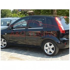 Ford Fiesta Tk 2002-2008 Paslanmaz Çelik 4 Parça Krom Cam Çıtası