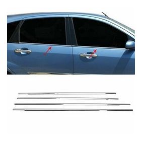 Ford Focus 1 HB Tk 1998-2005 Paslanmaz Çelik 4 Parça Krom Cam Çıtası