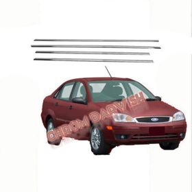 Ford Focus 1 SW Tk 1998-2005 Paslanmaz Çelik 4 Parça Krom Cam Çıtası