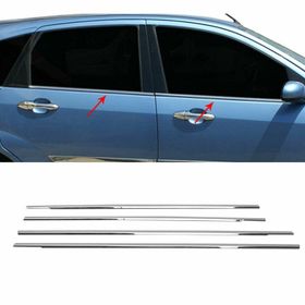 Ford Focus 1 SW Tk 1998-2005 Paslanmaz Çelik 4 Parça Krom Cam Çıtası