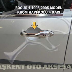 Ford Focus 1998 2005 Paslanmaz Çelik 4 Kapı Krom Kapı Kolu