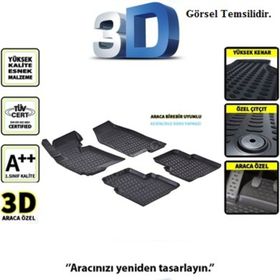 Ford Focus 2 2005-2010 3D Havuzlu Paspas