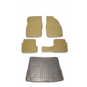 Ford Focus 2 Hb İnce Stepne 2005-2011 Bej Paspas ve Bagaj Havuzu