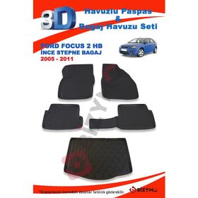 Ford Focus 2 Hb İnce Stepne 2005-2011 Paspas ve Bagaj Havuzu