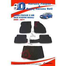 Ford Focus 2 Hb İnce Stepne 2005-2011 Paspas ve Bagaj Havuzu
