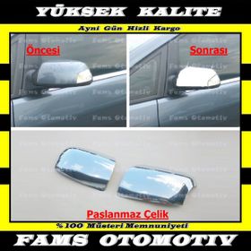 Ford Focus 2005-2008 Krom 2 Parça Ayna Kapağı