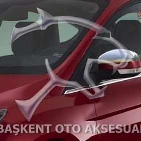 Ford Focus 2008-2011 Krom 2 Parça Ayna Kapağı