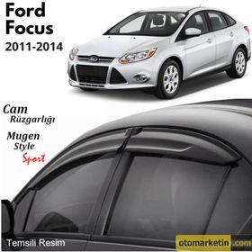 Ford Focus 2011-2014 3 Sedan Mugen Cam Rüzgarlığı