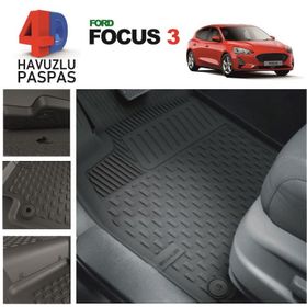 Ford Focus 3 2010-2016 4D Havuzlu Paspas