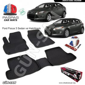Ford Focus 3 HB SD 2011 Sonrası 4D Havuzlu Paspas