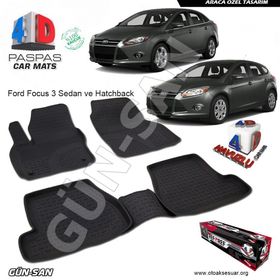 Ford Focus 3 HB SD 2011 Sonrası 4D Havuzlu Paspas