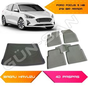 Ford Focus 4 4D Havuzlu 2015 Sonrası Paspas ve Bagaj Havuzu