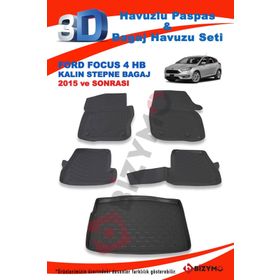 Ford Focus 4 Hb Kalın Stepne 2015 ve Sonrası Paspas ve Bagaj Havuzu